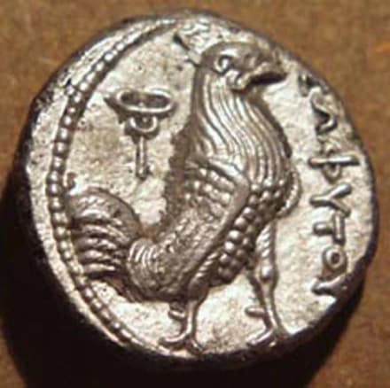 pre-Seleucid / Sophytes Silver Drachm, late 4th century BCE reverse