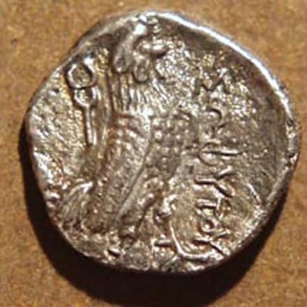 pre-Seleucid / Sophytes Silver Diobol, late 4th century BCE reverse