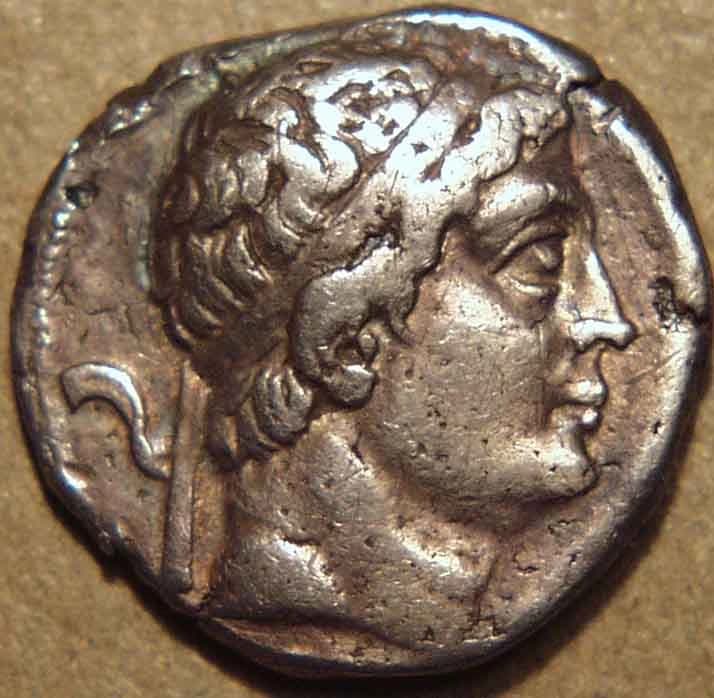 Euthydemos I Silver drachm, c. 230-220 BCE obverse