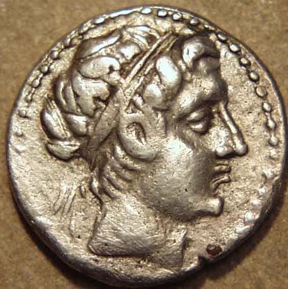 Euthydemos I Silver hemidrachm, c. 220-200 BCE obverse