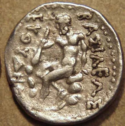 Euthydemos I Silver hemidrachm, c. 220-200 BCE reverse