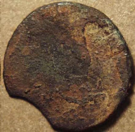 Krishnavarma II potin unit, reduced legend - Copper reverse