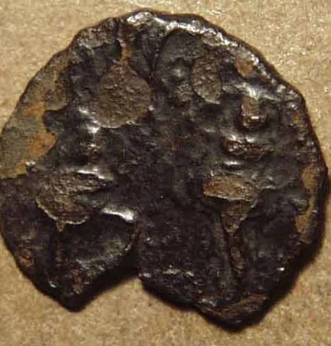 Sri Manarashi potin unit, conch reverse - Copper reverse