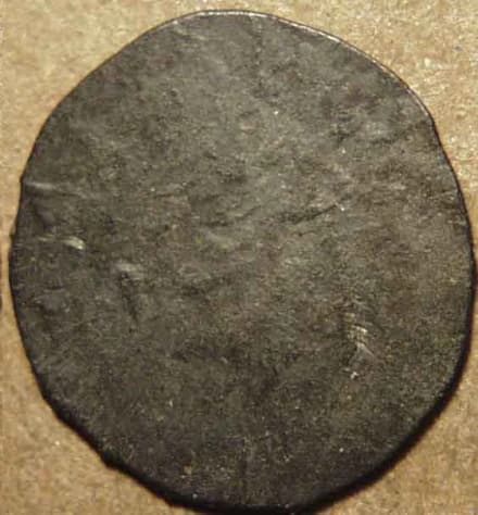 Anepigraphic chakra-type uniface potin units - Copper reverse