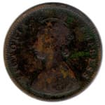 Half Anna (Queen Victoria Empress) obverse