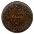 Half Pice (Queen Victoria Empress) reverse