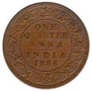 Quarter Anna (Queen Victoria Empress) reverse