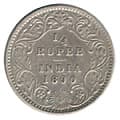 One Fourth Rupee (Queen Victoria Empress) reverse