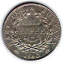 Half Rupee reverse