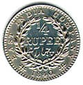 Quarter Rupee reverse