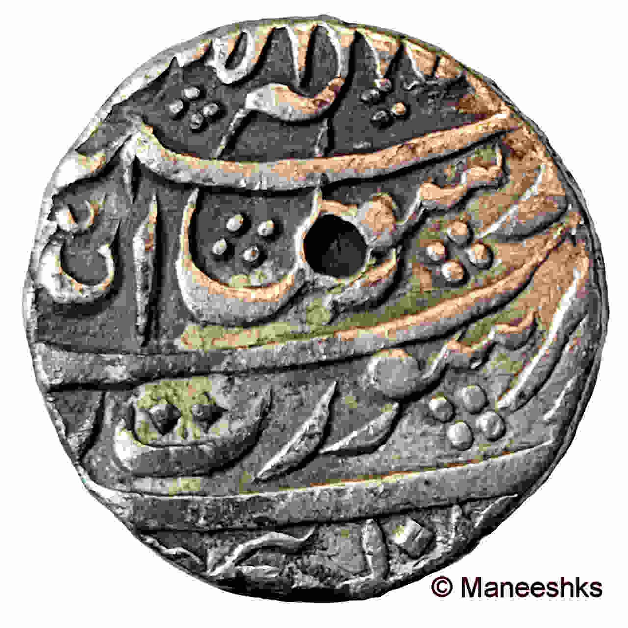 ½ Rupee - Shah Jahan (Surat) reverse