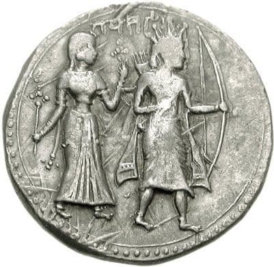 Half Rupee - Akbar (Ram Sita Type) reverse