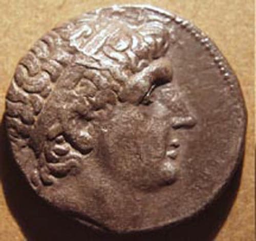 Antiochos I Silver Tetradrachm, c. 270 BCE obverse
