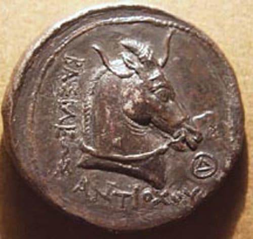 Antiochos I Silver Tetradrachm, c. 270 BCE reverse