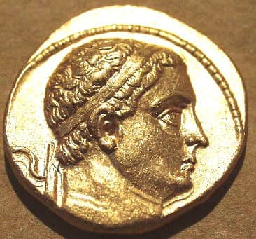 Diodotos I or II Gold stater, c. 250-230 BCE obverse
