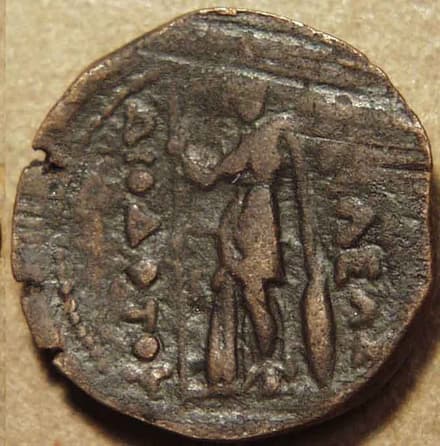 Diodotos I or II Bronze dichalkon, c. 240 BCE - Copper reverse