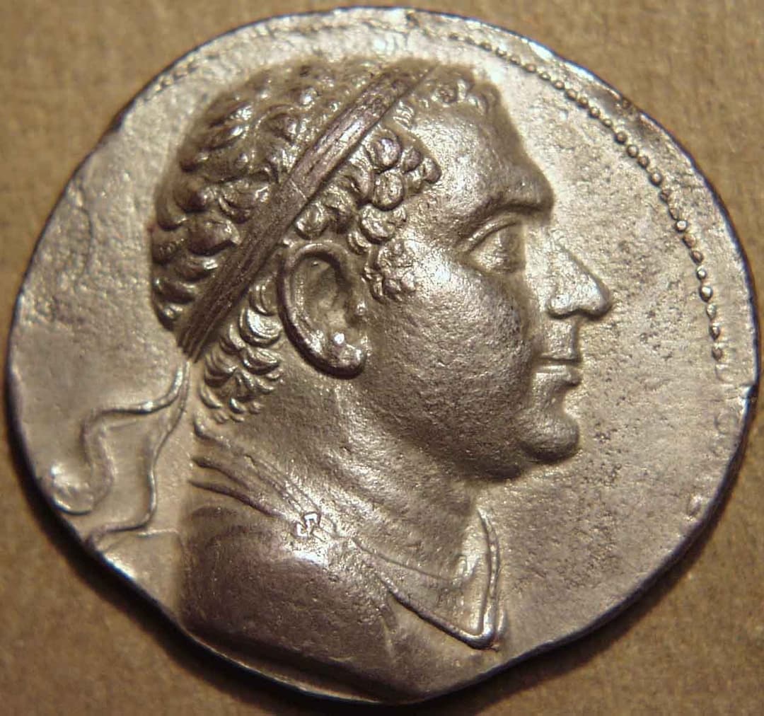 Pantaleon Silver tetradrachm, c. 185-180 BCE obverse