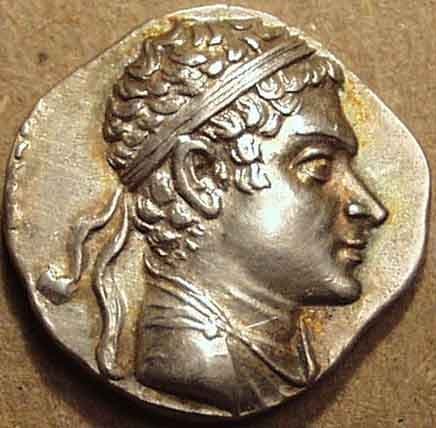 Agathocles Silver drachm, c. 185-170 BCE obverse