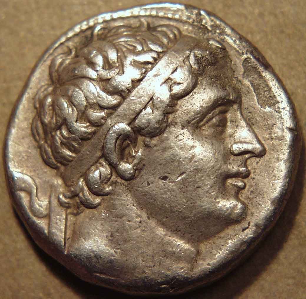 Demetrios I Silver tetradrachm, c. 185-170 BCE obverse