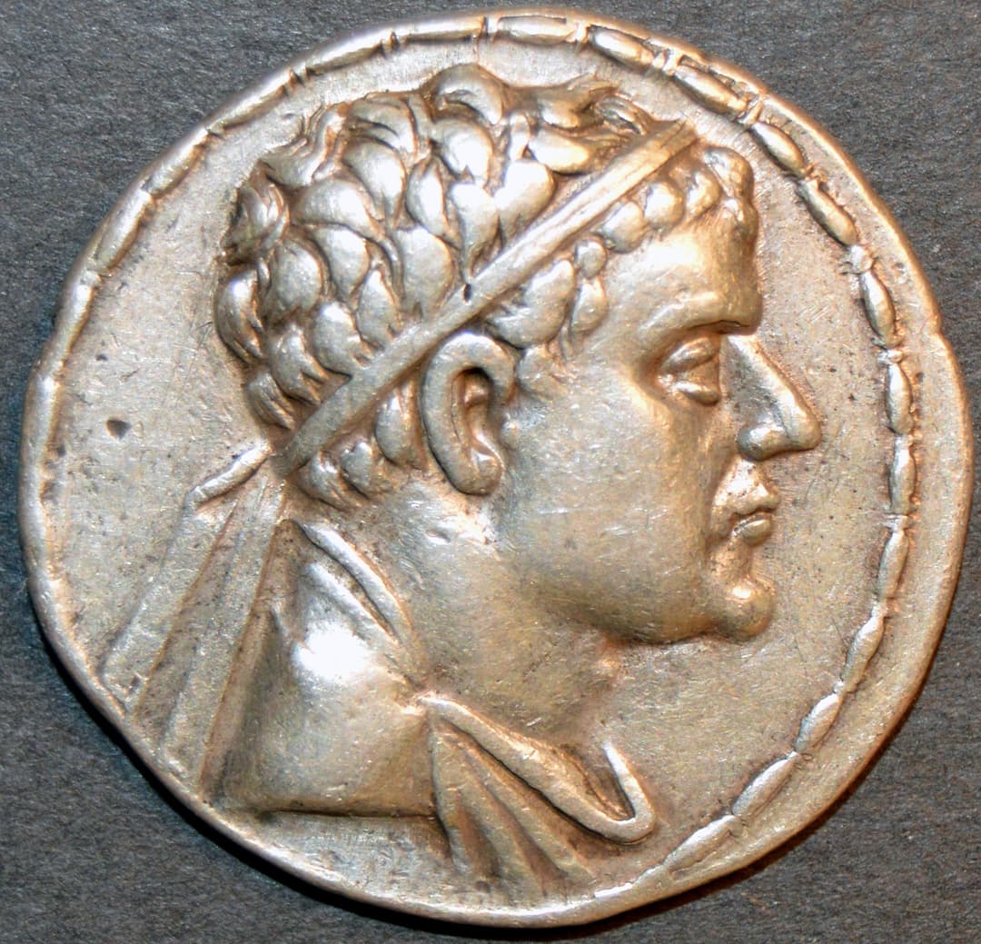 Bactria: Eucratides II, Silver tetradrachm obverse