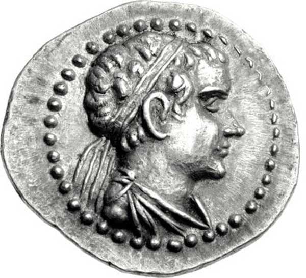 Bactria: Eucratides II, Silver drachm obverse