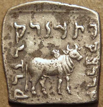 Indo-Greek: Apollodotus I, Silver “Indian” weight drachm reverse