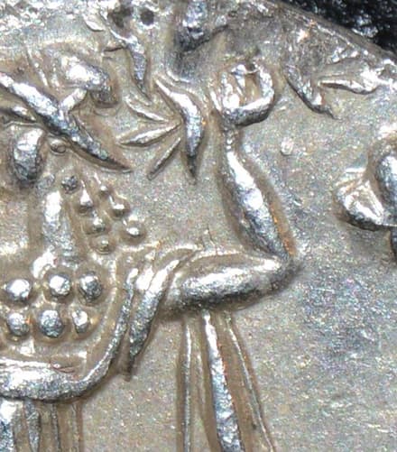 Menander I, Silver tetradrachm / drachm variant as listed reverse
