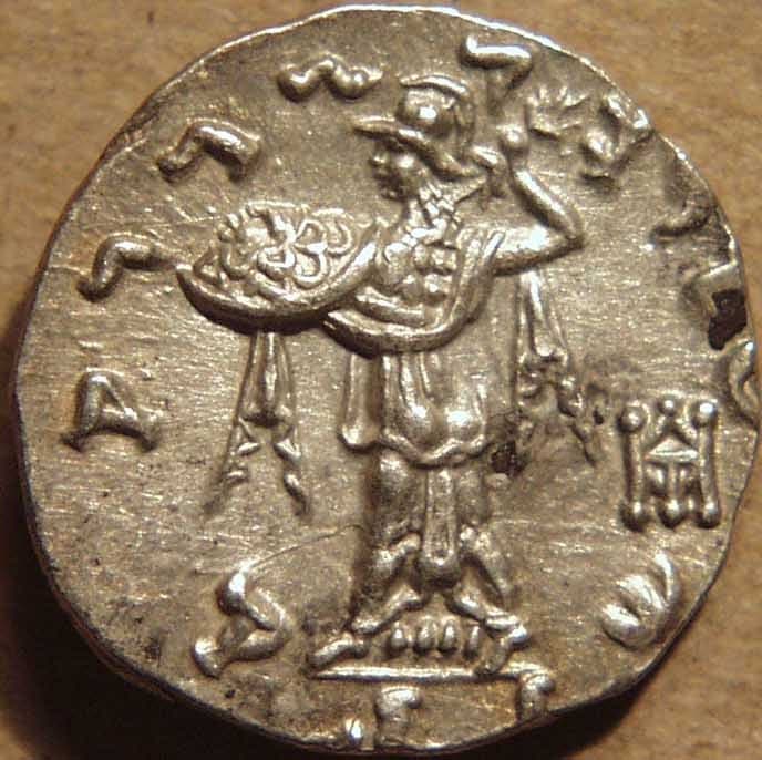 Menander I, Bronze Quadruple - Copper reverse