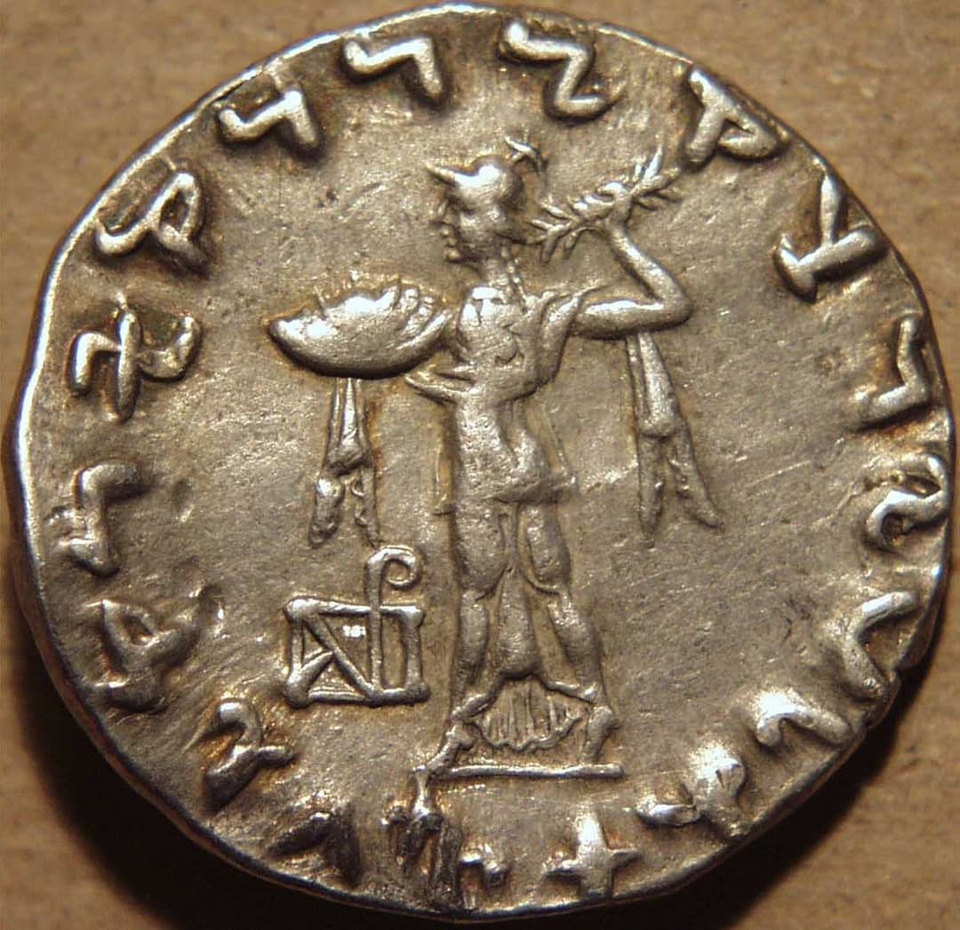 Agathocleia and Strato, Silver tetradrachm reverse