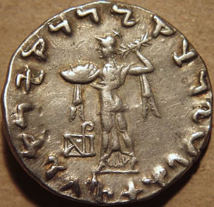 Agathocleia and Strato, Silver tetradrachm reverse