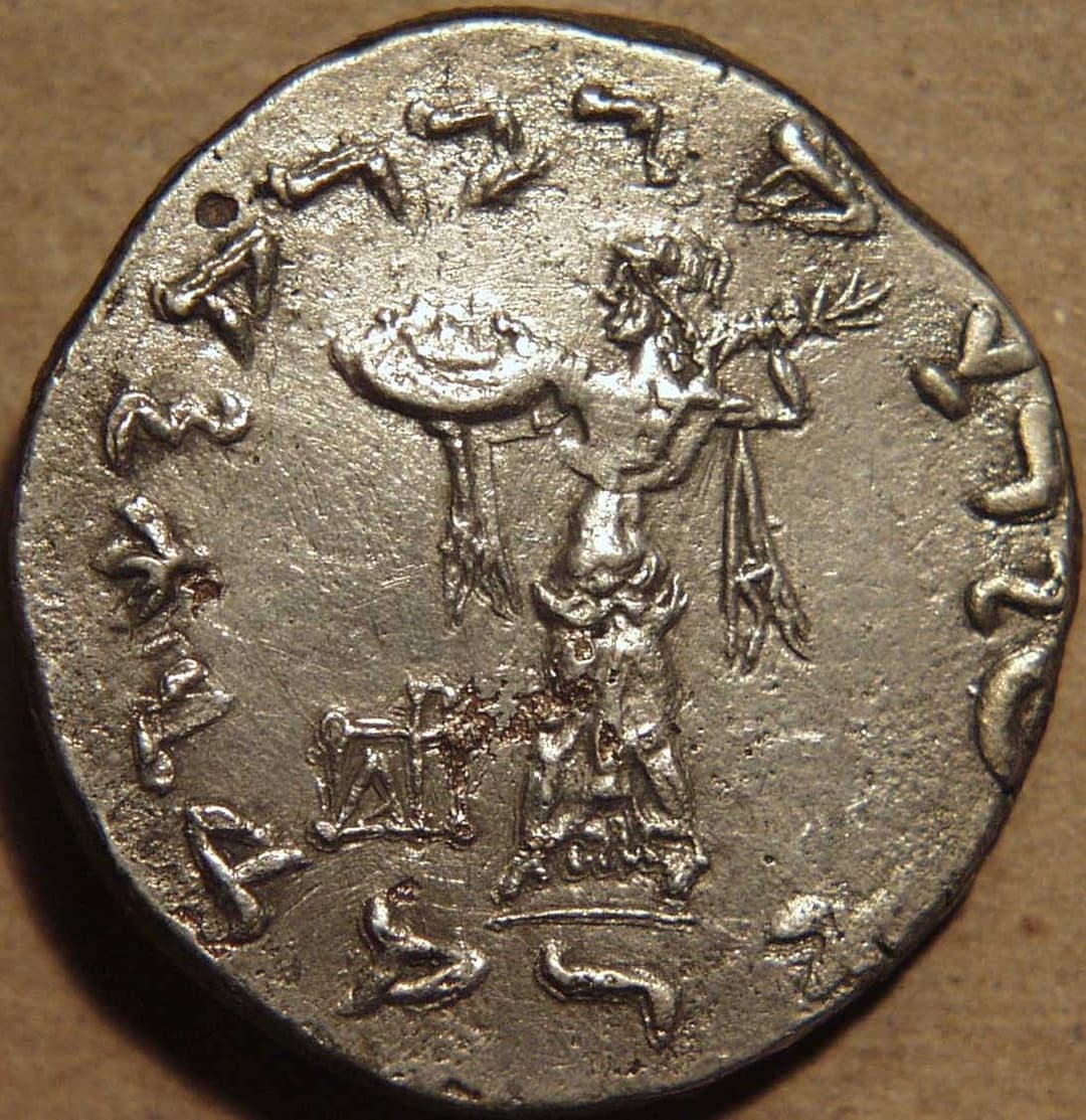 Strato I, Silver tetradrachm reverse