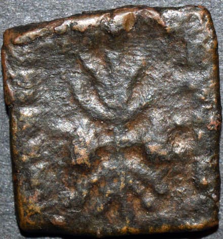 FORGERY of Demetrius III Bronze quadruple - Copper reverse
