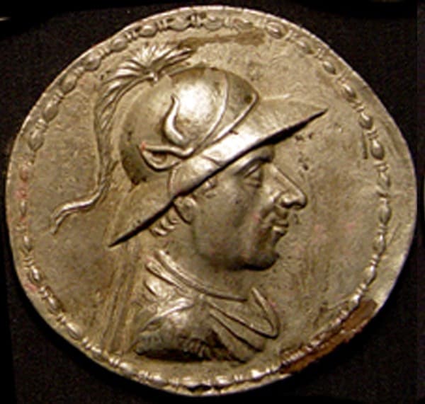 Amyntas, Silver double decadrachm (Attic standard) obverse