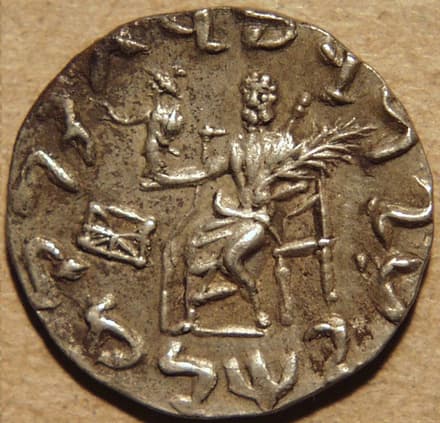 Amyntas, Silver drachm (Indian standard) reverse