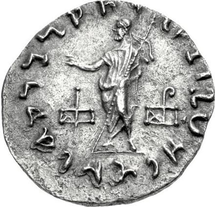 Peucolaos, Silver tetradrachm reverse