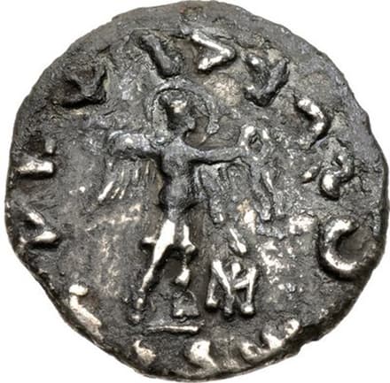 Menander II, Silver drachm reverse