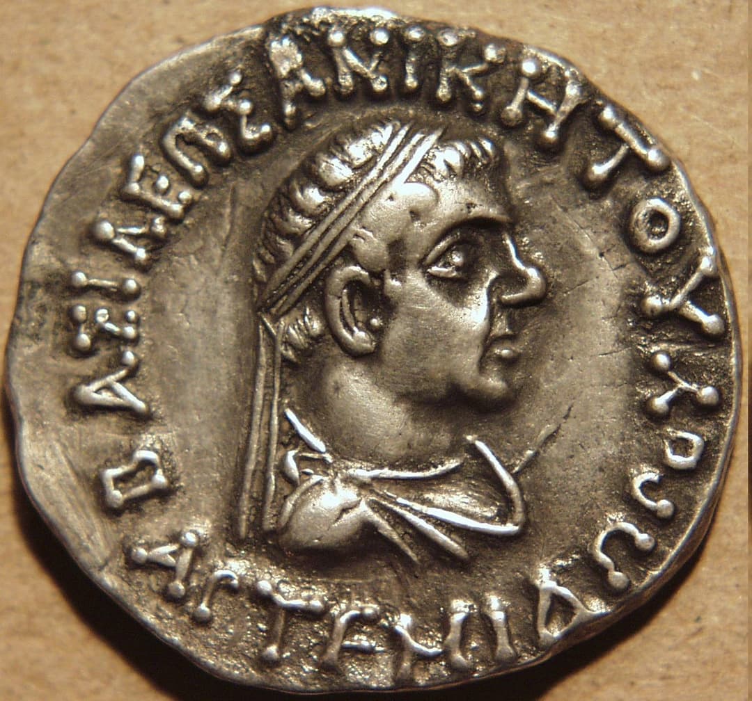 Artemidoros, Silver tetradrachm obverse