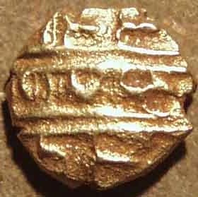Krishna Raja Wodeyar III gold Kanthirava fanams reverse