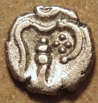 Dutch India: Silver fanam, Cochin obverse