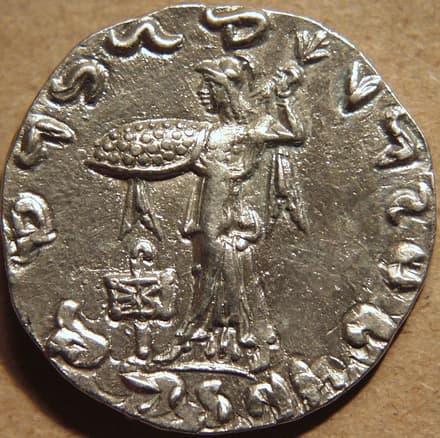 Apollodotus II, Silver tetradrachm reverse