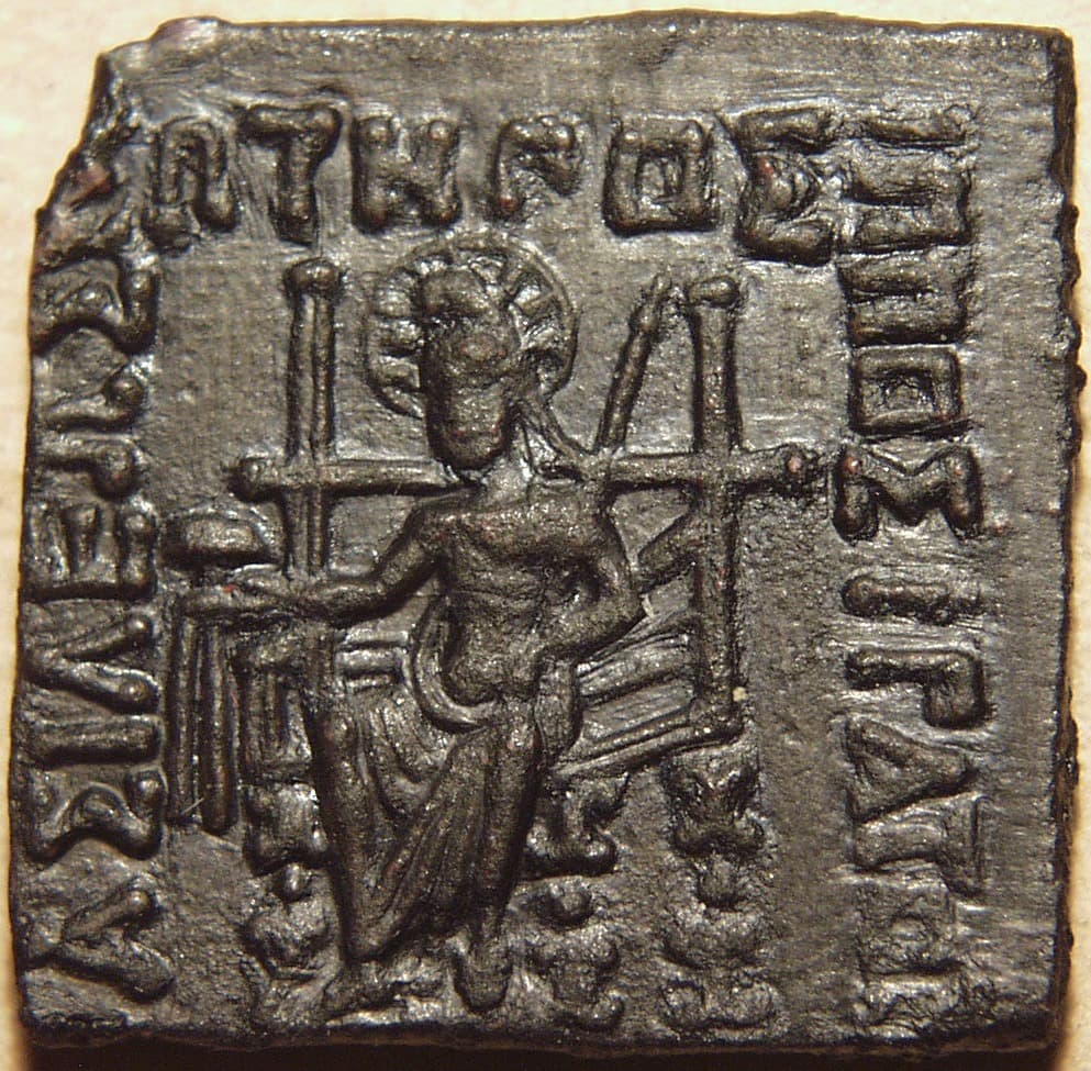 Hippostratos, AE 6-chalkoi/sextuple - Copper obverse