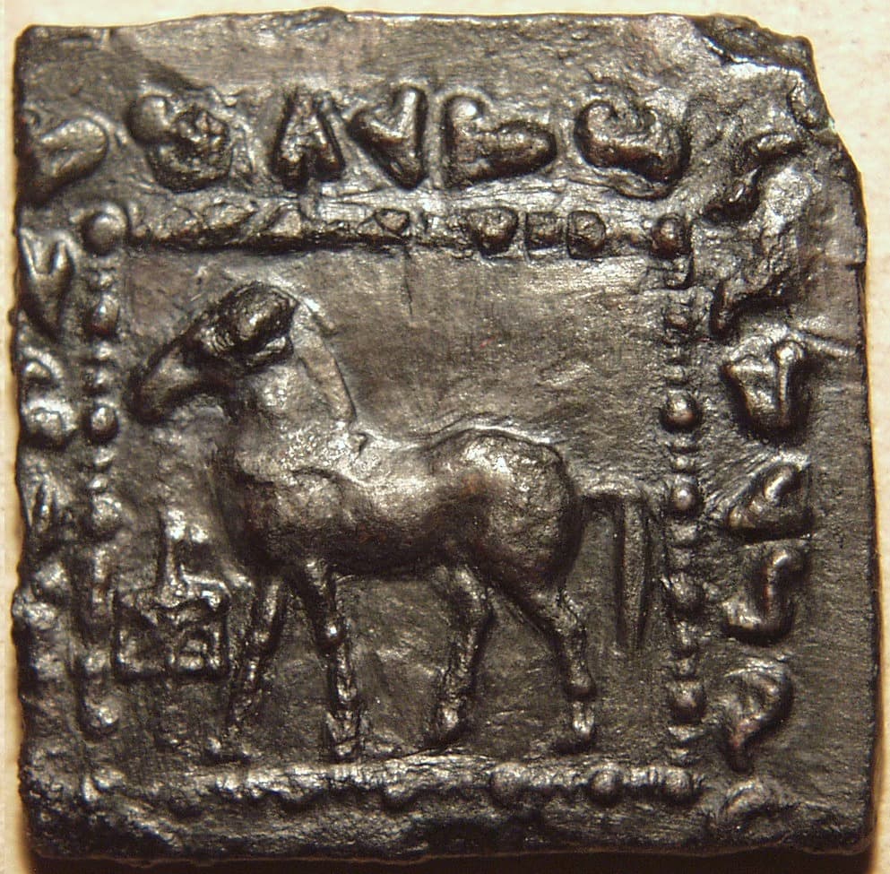 Hippostratos, AE 6-chalkoi/sextuple - Copper reverse