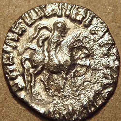 Spalirises and Azes, Silver drachm obverse