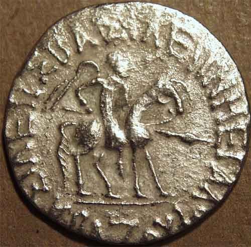 Azes, Silver tetradrachm obverse