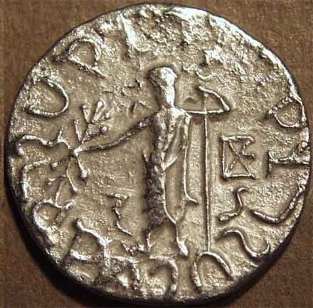 Azes, Silver tetradrachm reverse