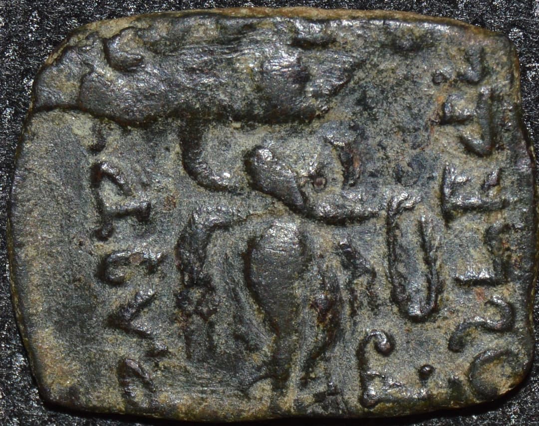Azes, AE chalkous/quarter unit - Copper reverse