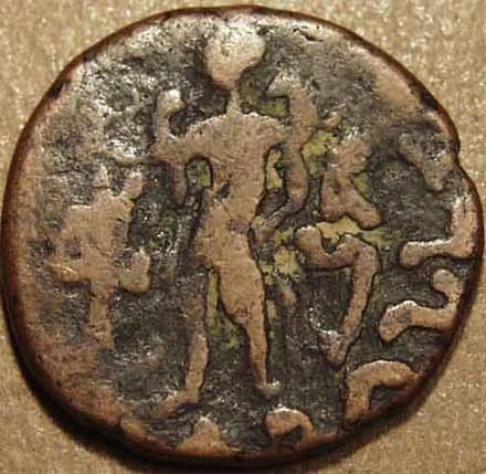 Azes, AE tri-chalkon - Copper reverse