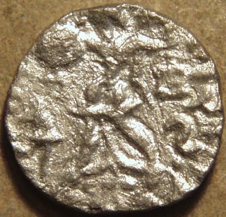 Rajuvula, billon drachm - Copper reverse
