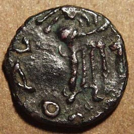 Kujula Kadphises AE chalkous, Chach - Copper reverse