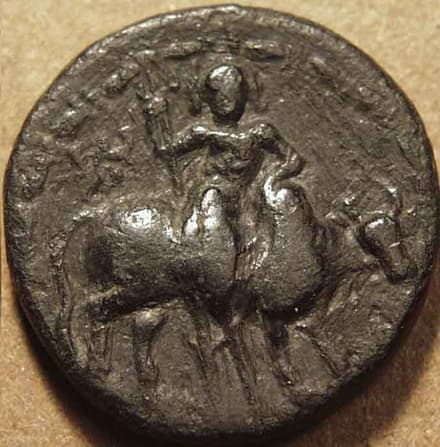 Vima Kadphises AE drachm or quarter unit - Copper reverse